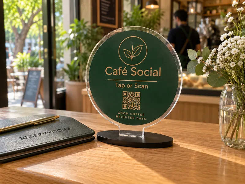 Reception café touchpoint placement visualization
