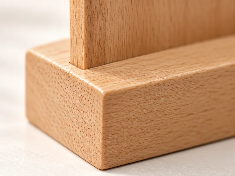 A substantial base. Natural end grain. Product visualization.