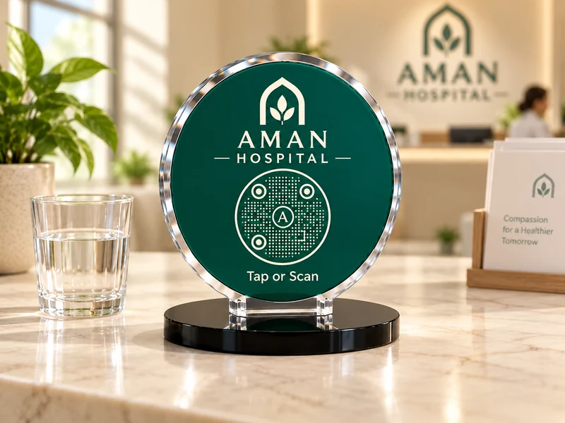 Your hospital identity. Beautifully clear. Product visualization.