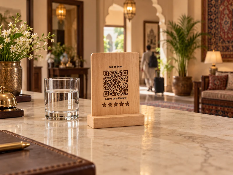Welcome pack hotel touchpoint placement visualization