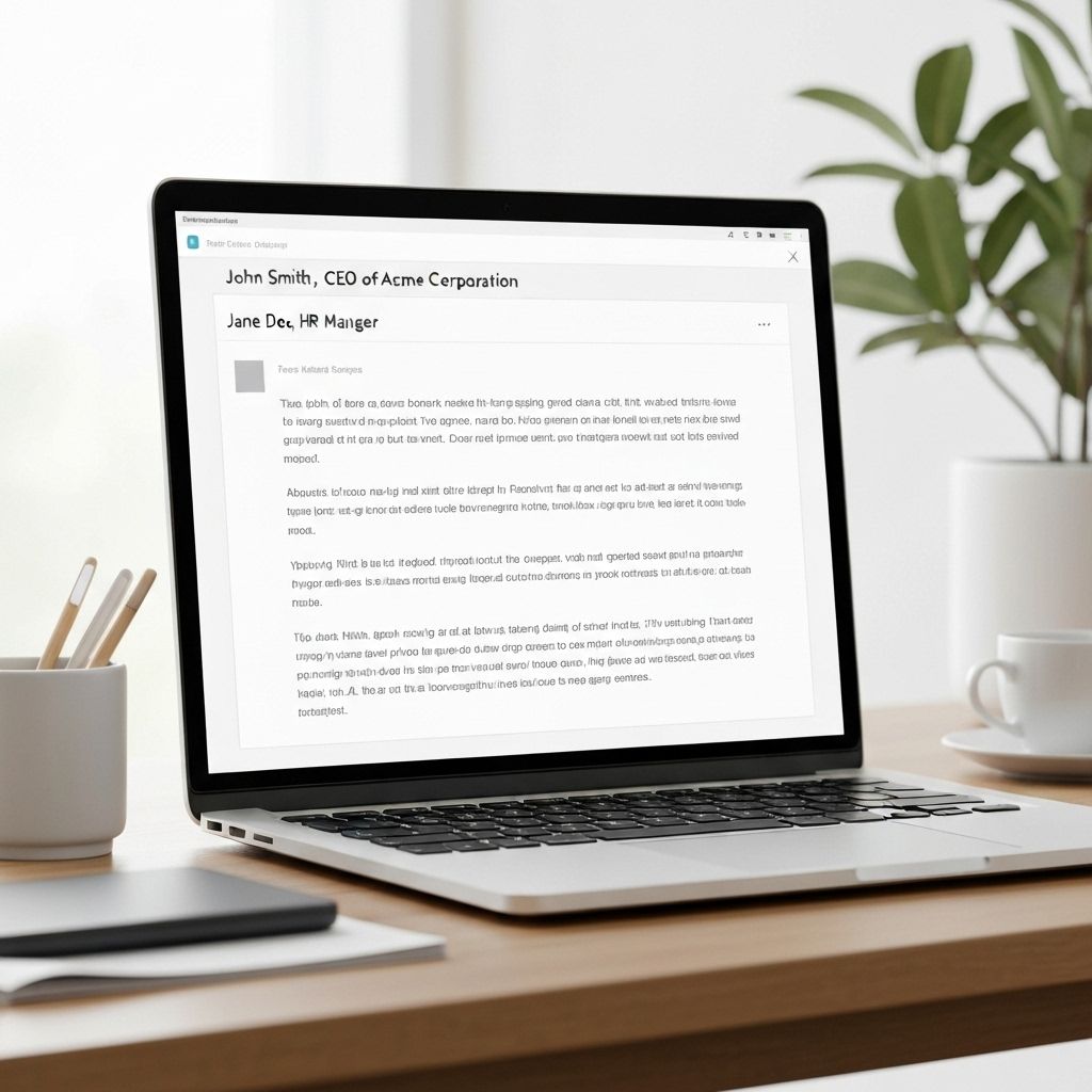 Professional Email Communication