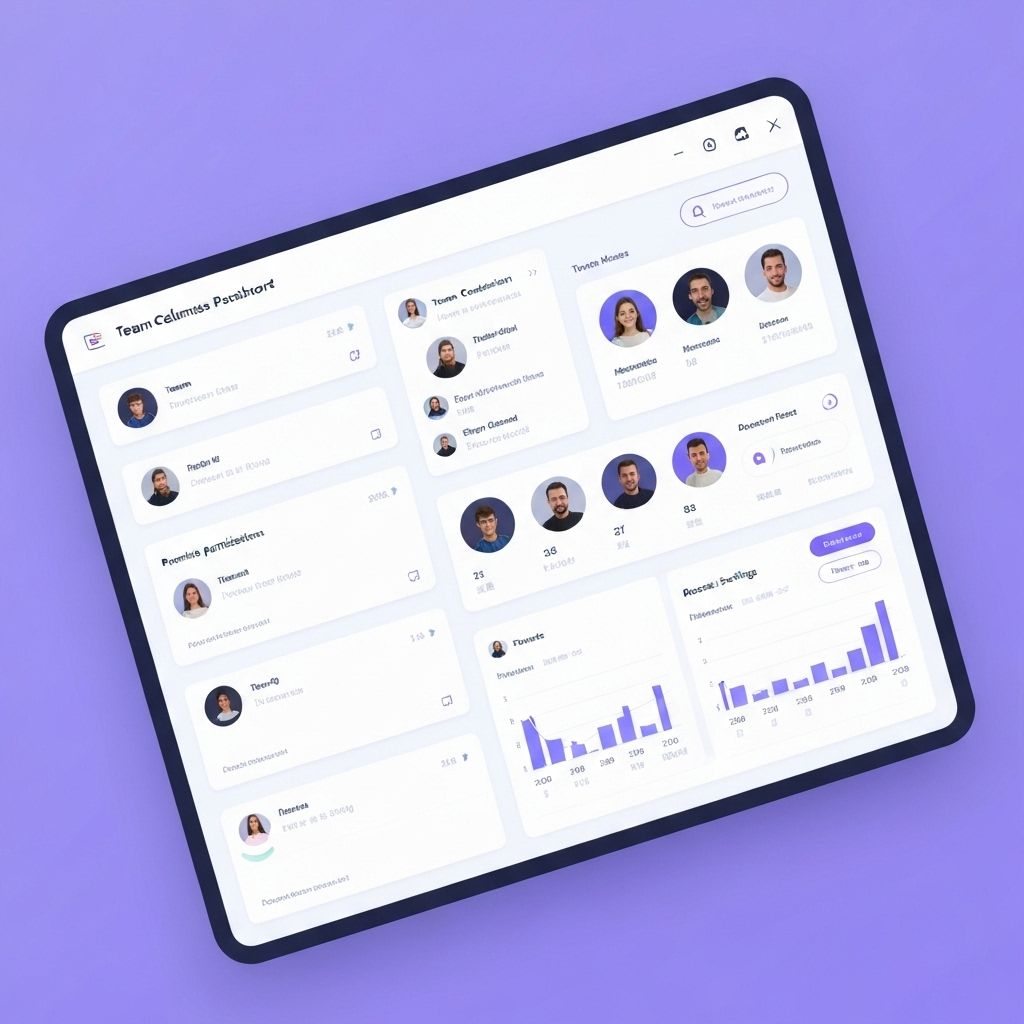 Team collaboration dashboard
